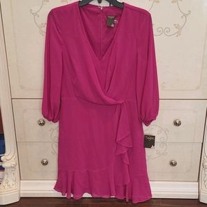 Taylor fuchsia dress.